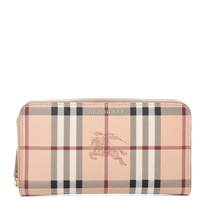 Burberry Haymarket Check Zip Around Wallet 1 of 10