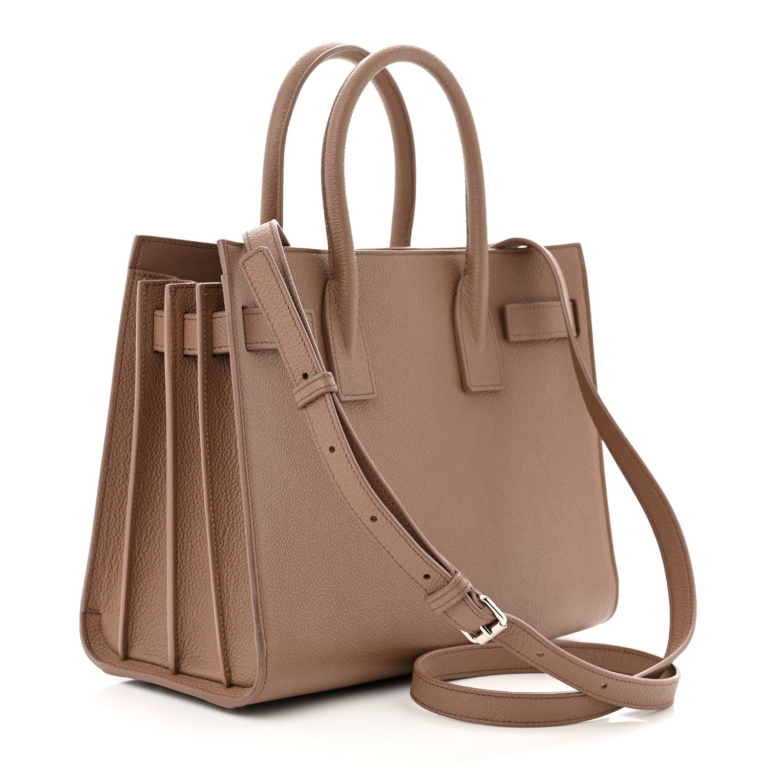 Saint Laurent Grained Calfskin Baby Sac De Jour Taupe 5 of 19