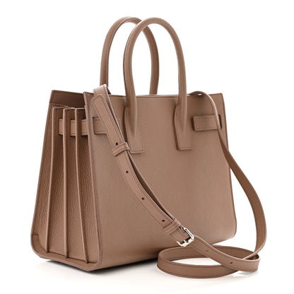 Saint Laurent Grained Calfskin Baby Sac De Jour Taupe 5 of 19