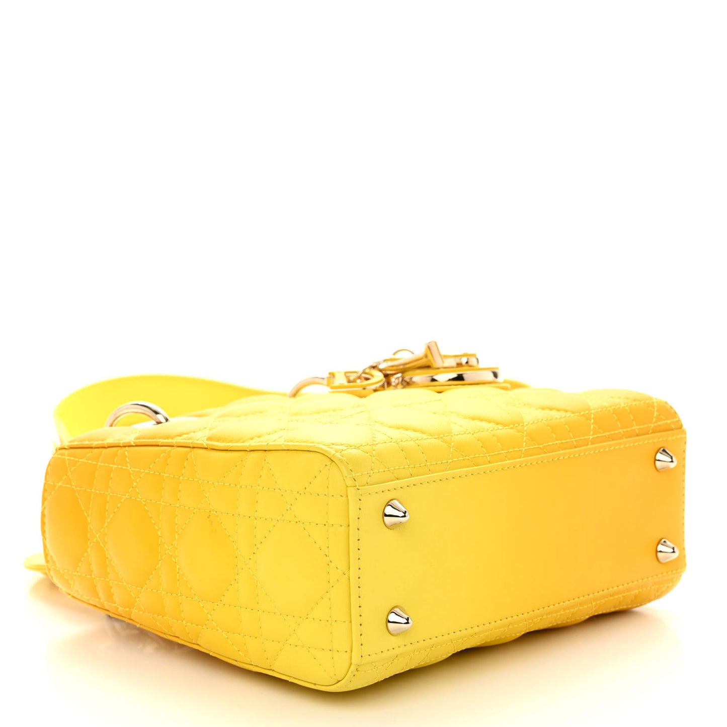 Lambskin Cannage Gradient Small My ABCDior Lady Dior Yellow