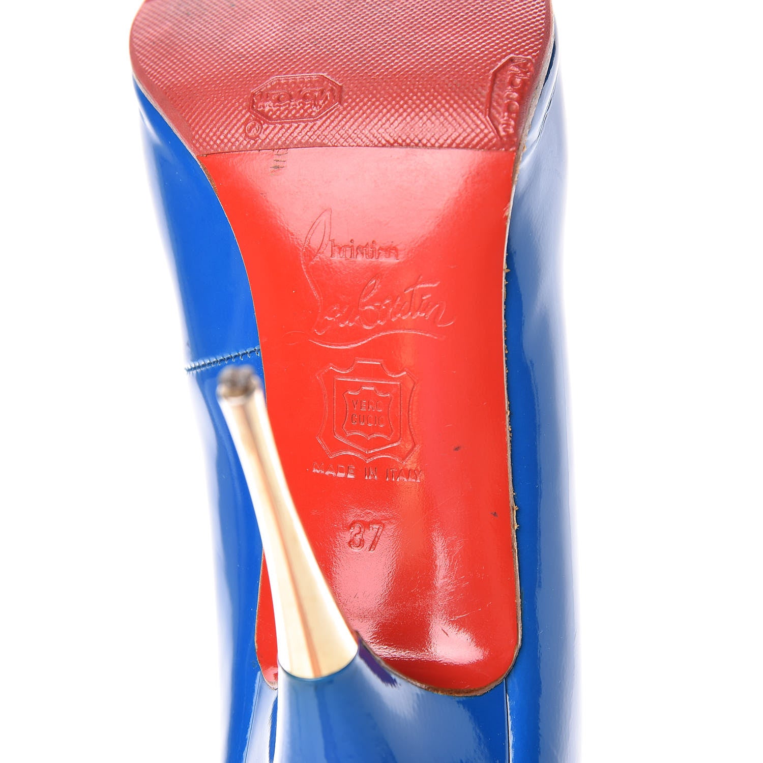 Christian Louboutin Patent Lola Pumps 37 Blue 9 of 24