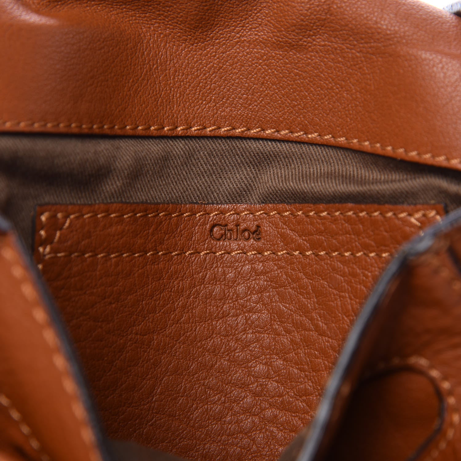 Chloe Calfskin Mini Marcie Round Crossbody Bag Tan 6 of 10