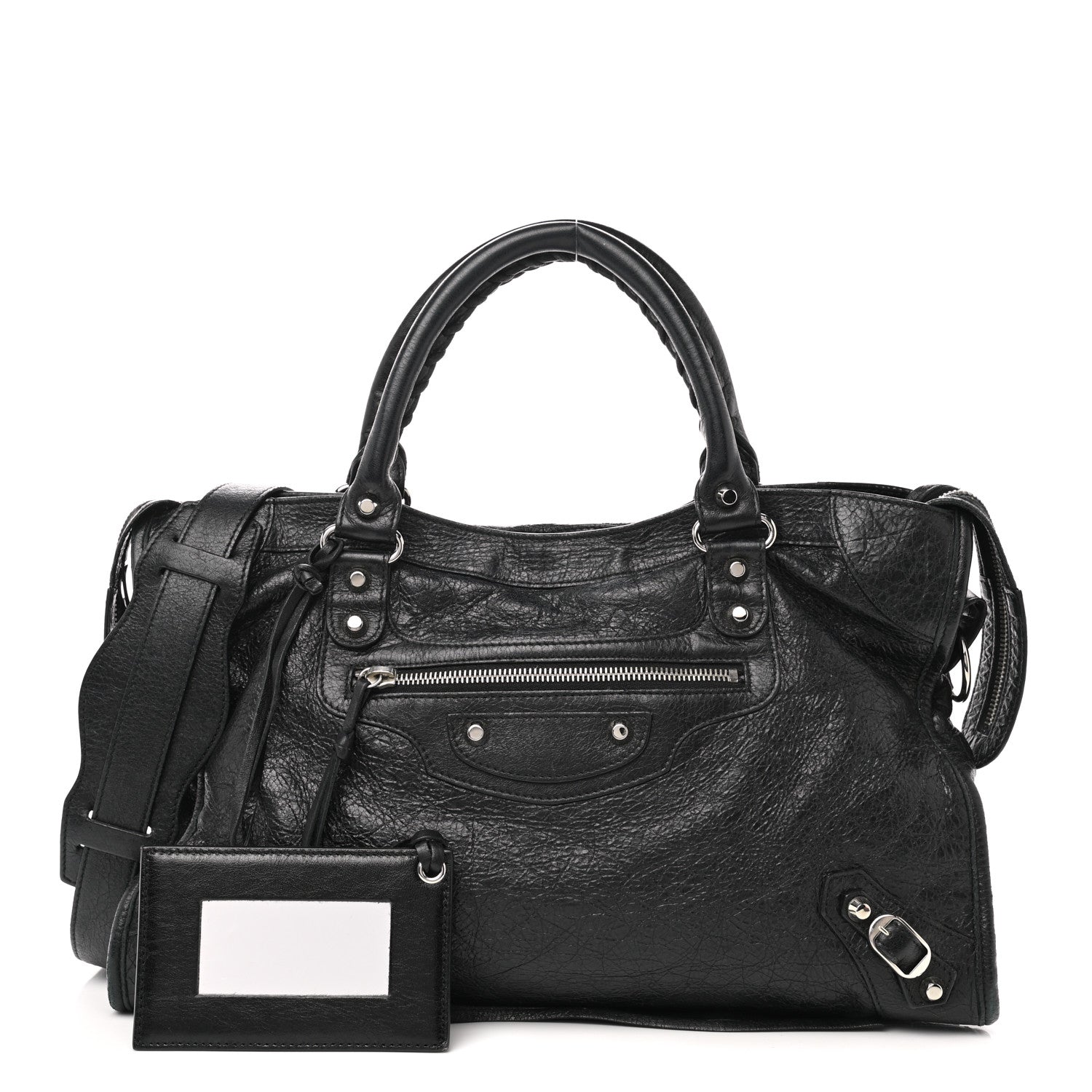 Balenciaga Agneau Classic Silver Hardware City Black 1 of 10