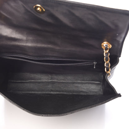 Chanel Lambskin Quilted CC Tassel Shoulder Flap Bag Black 5 of 13
