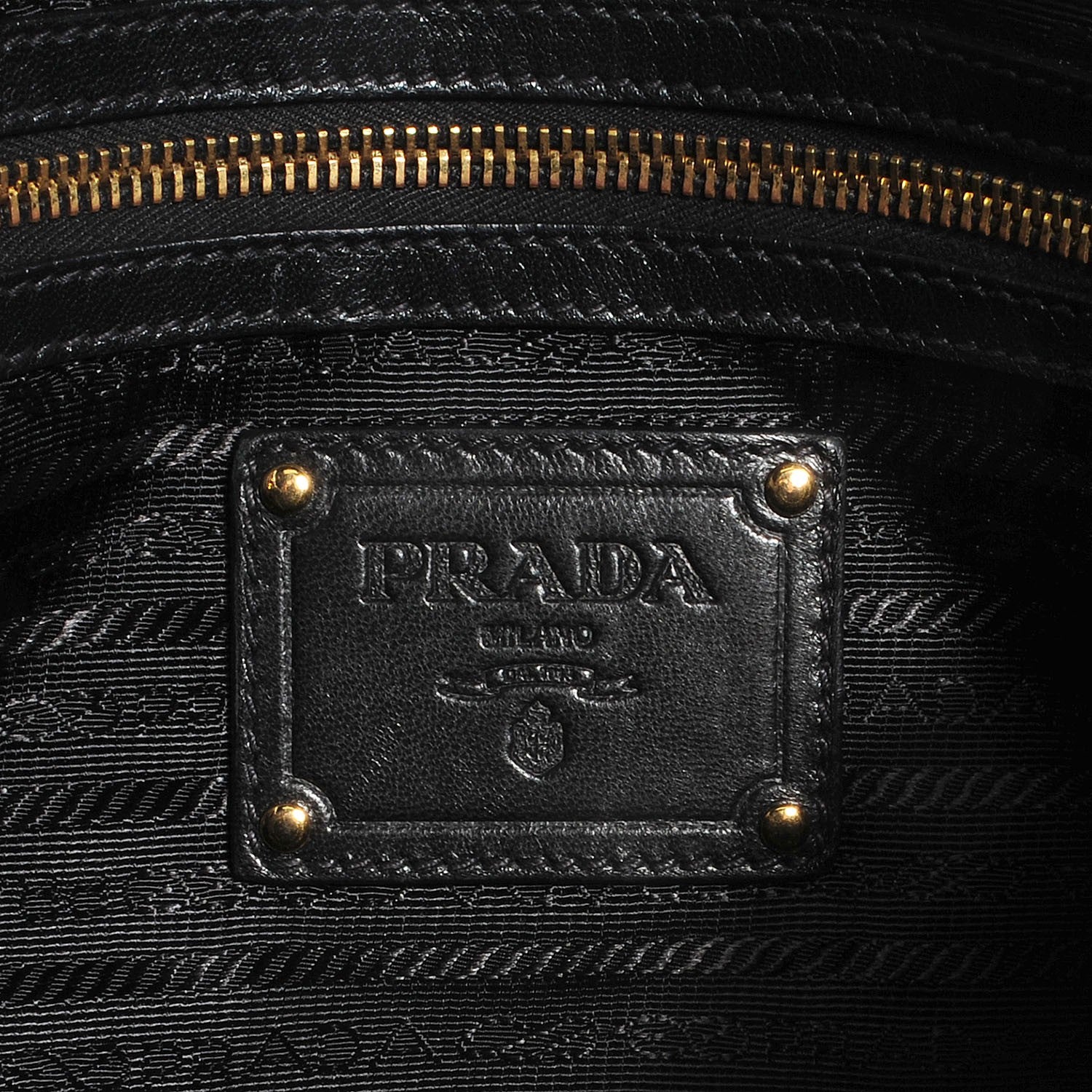 Prada Vernice Gaufre Clutch Black 8 of 10
