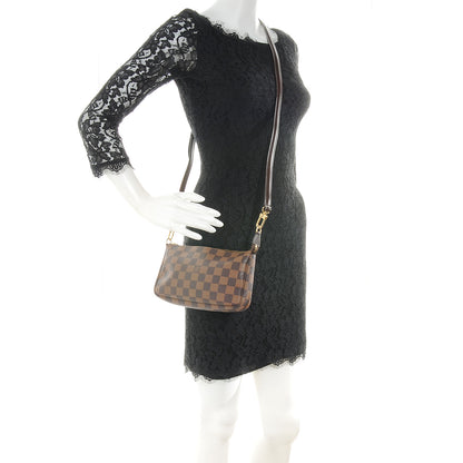 Louis Vuitton Damier Ebene Pochette Accessories W Adjustable Strap 2 of 8