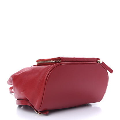 Chanel Caviar Quilted Business Affinity Backpack Dark Red 4 of 9