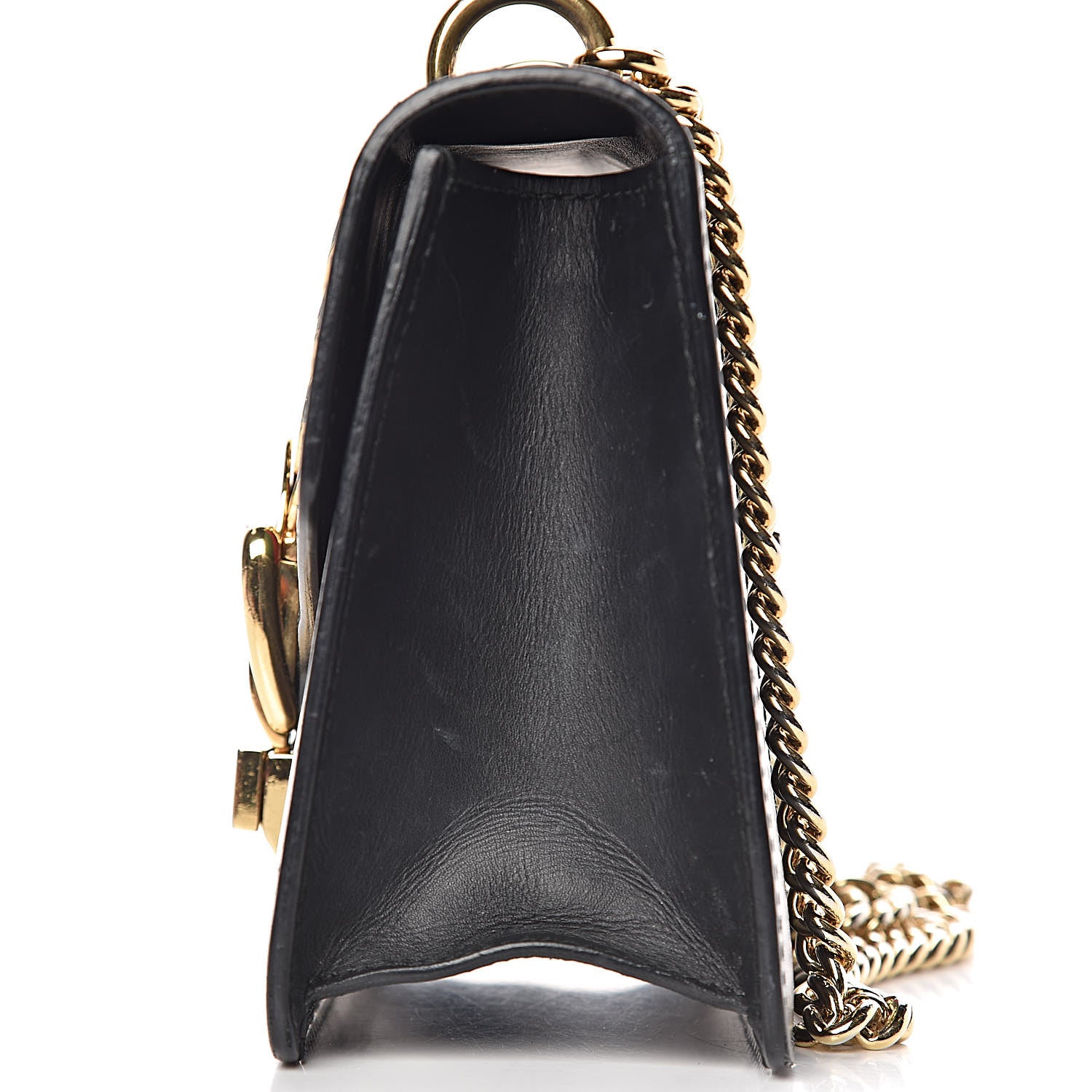 Gucci Calfskin Mini Sylvie Chain Shoulder Bag Black 22 of 26