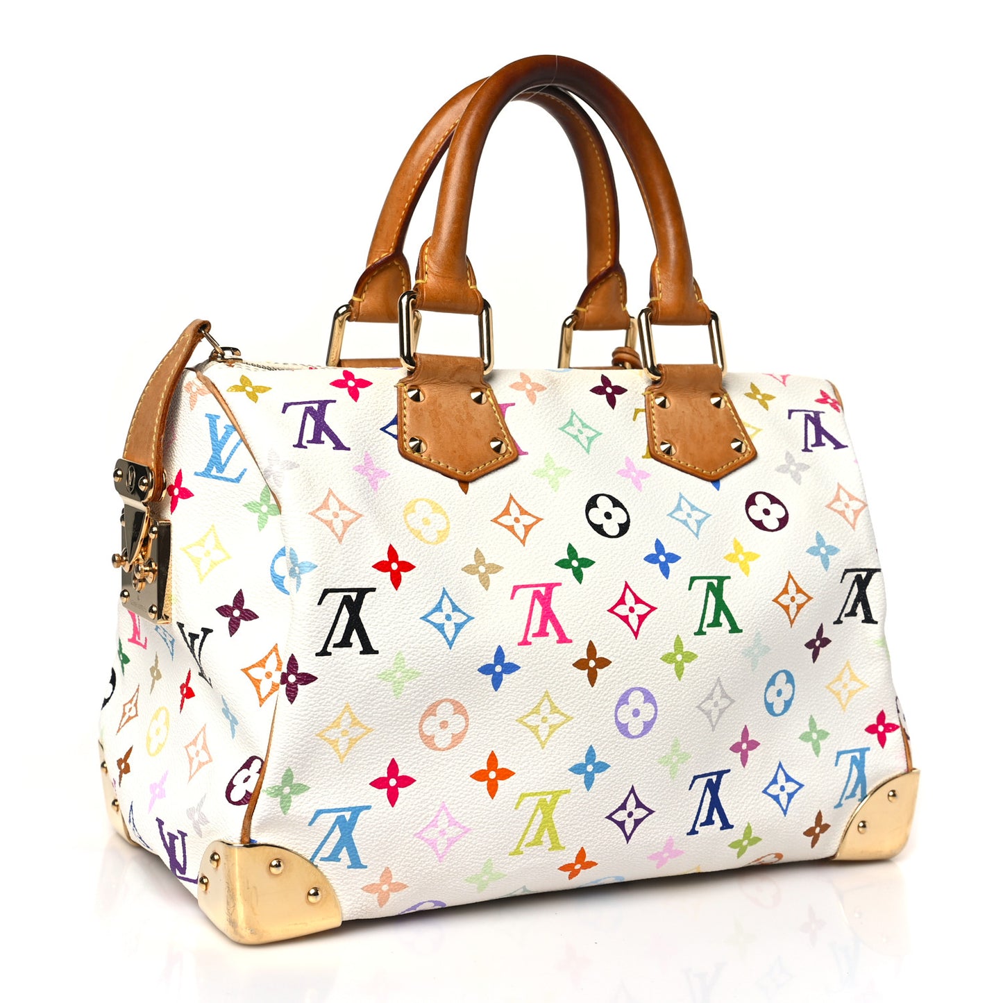 Monogram Multicolor Speedy 30 White
