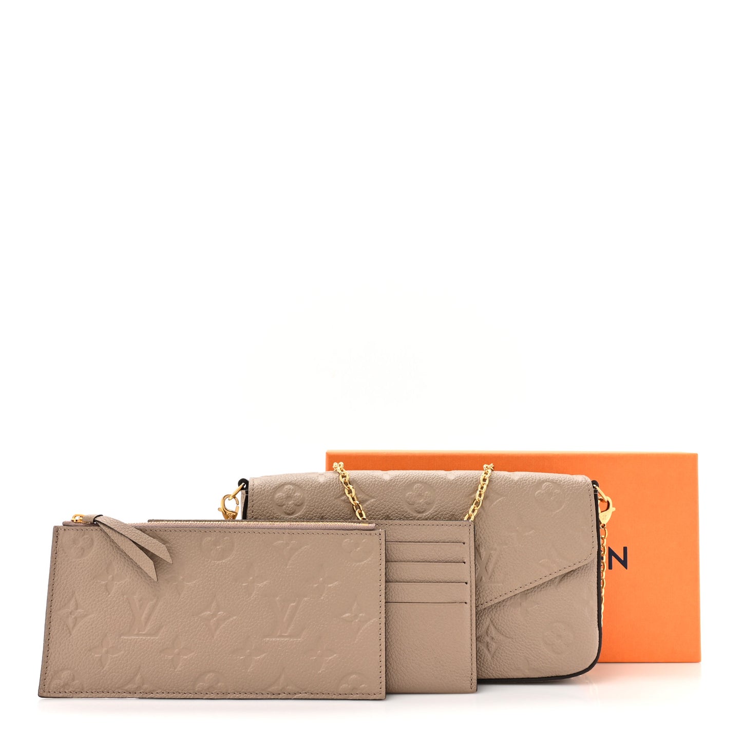 Empreinte Pochette Felicie Chain Wallet Tourterelle