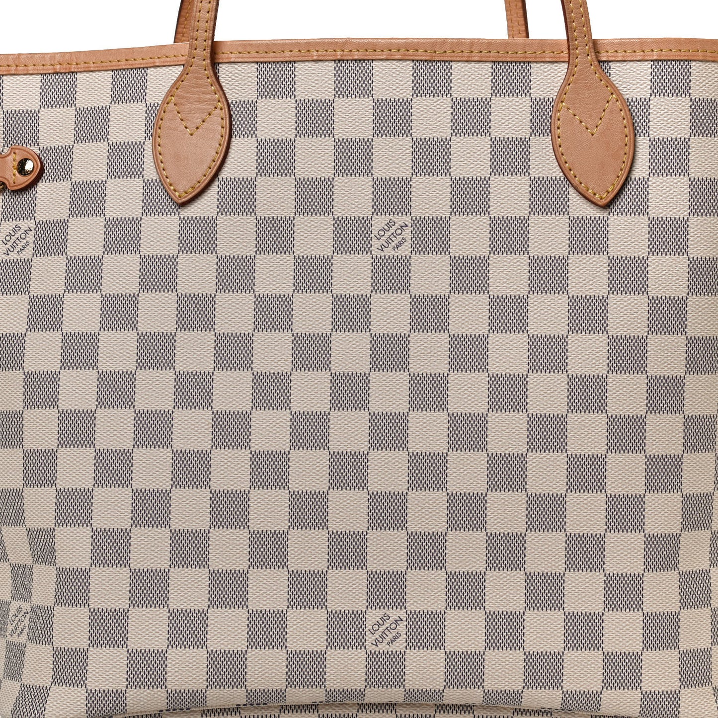 Damier Azur Neo Neverfull MM Rose Ballerine