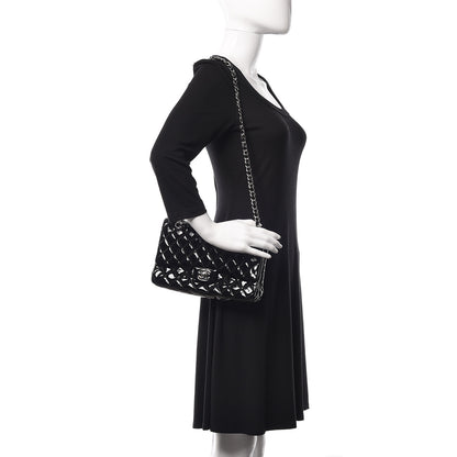 Chanel Patent Quilted Medium Double Flap Black 2 of 18