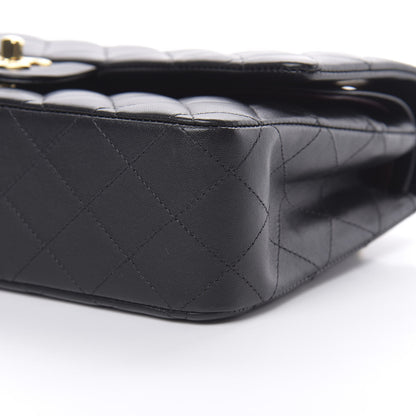 Chanel Lambskin Quilted Medium Double Flap Black 10 of 14