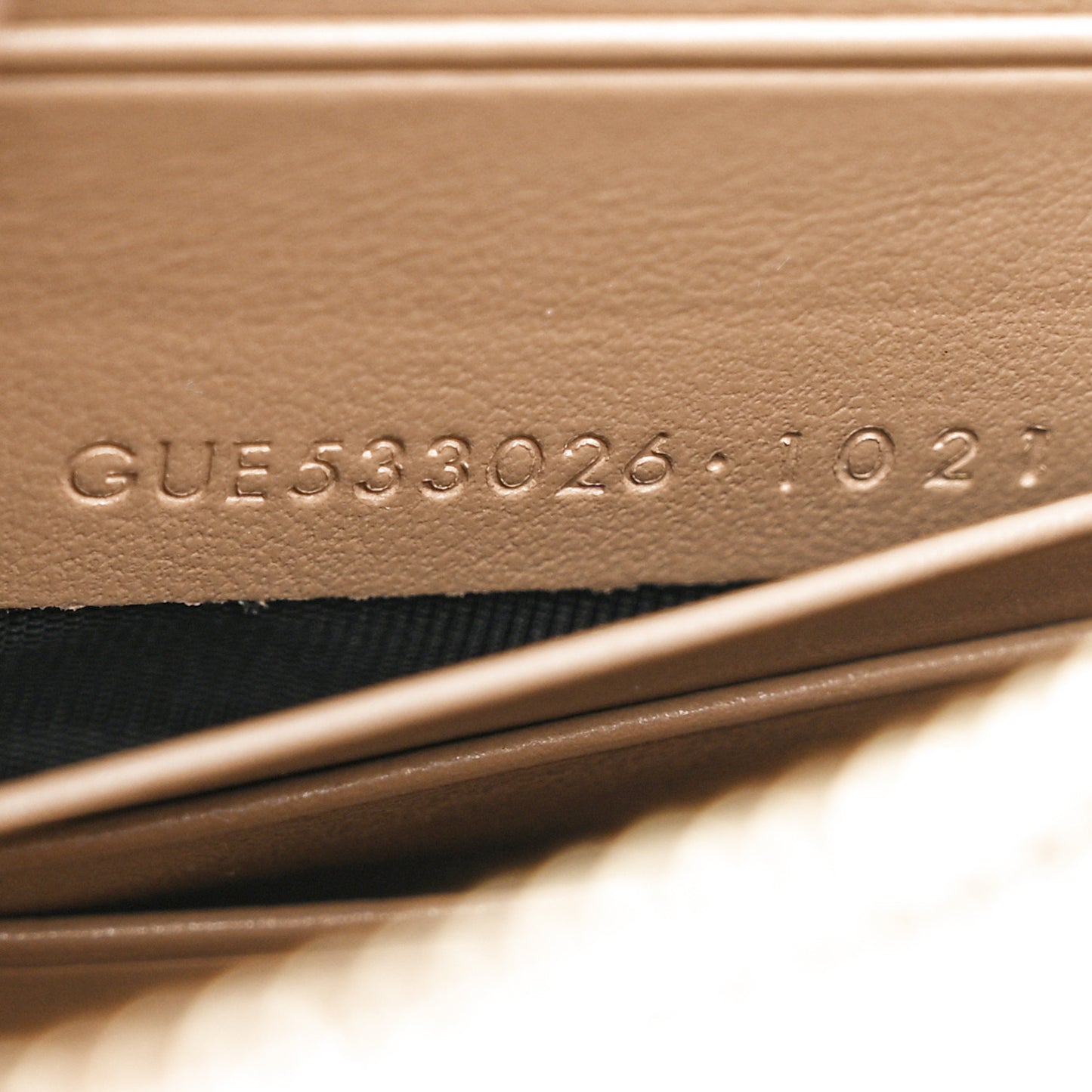 Calfskin Monogram Sunset Chain Wallet Dark Toffee