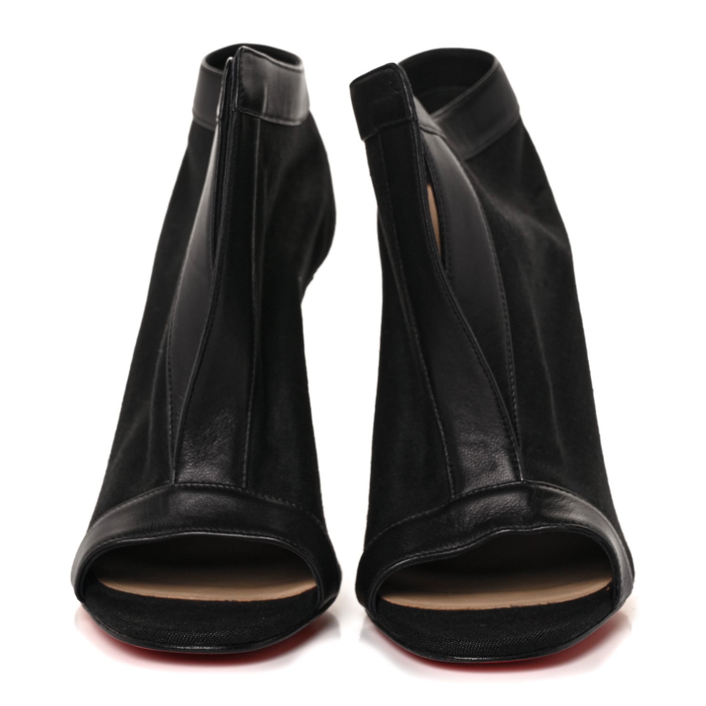 Canvas Calfskin Chaotic 100 Ankle Boots 38 Black