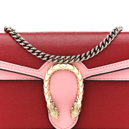 Gucci Azalea Calfskin Enamel Super Mini Dionysus Shoulder Bag New Cherry Red Wild Rose Off White 7 of 10