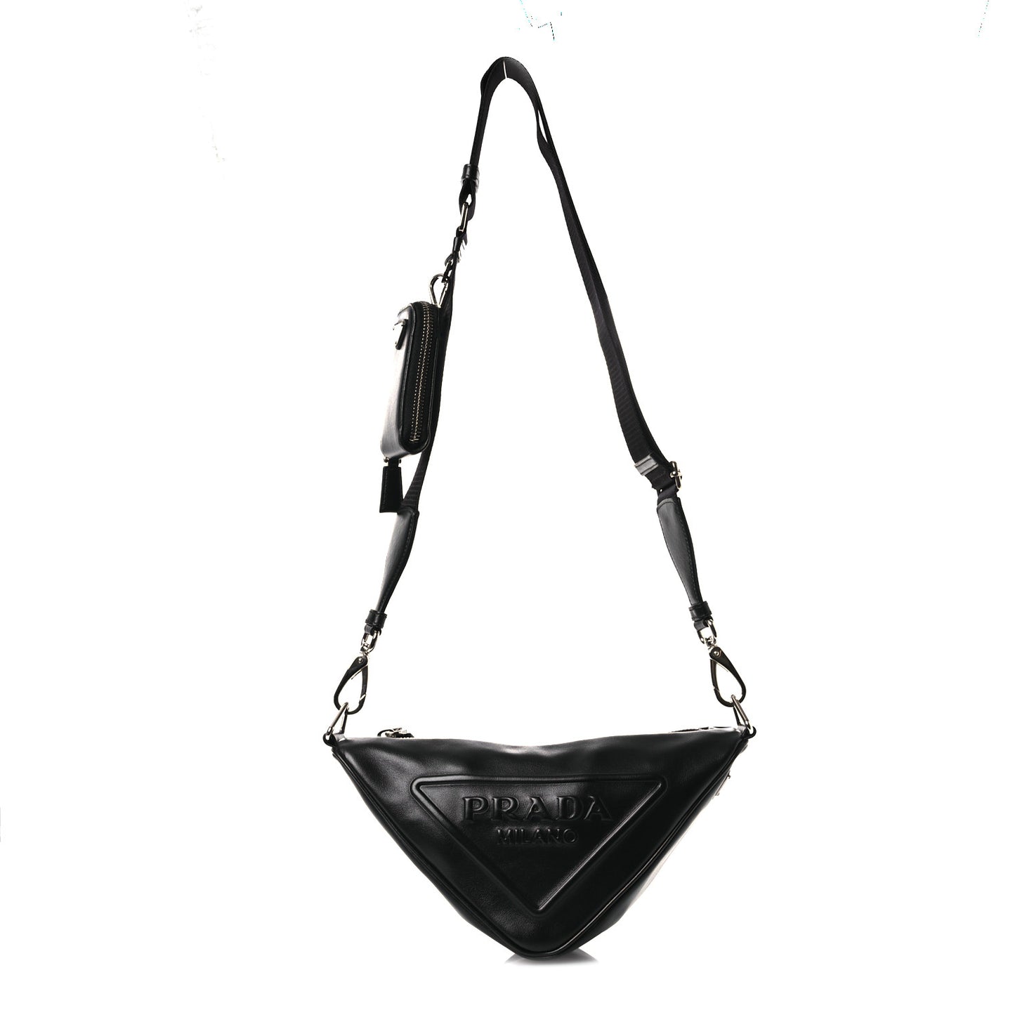 Grace Lux Triangle Shoulder Bag Black