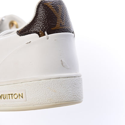 Louis Vuitton Calfskin Monogram Frontrow Sneakers 35 White 11 of 13