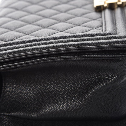Chanel Caviar Quilted Medium Boy Flap Black 9 of 15