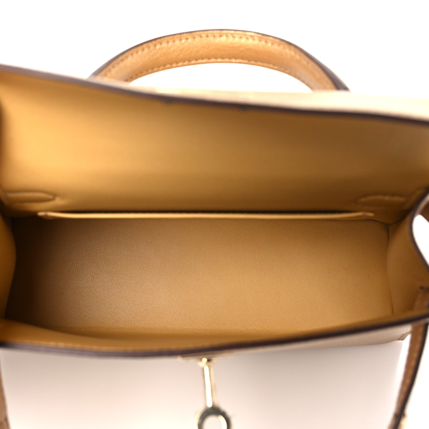 Metallic Chevre Chamkilight Mini Kelly Sellier 20 Dore