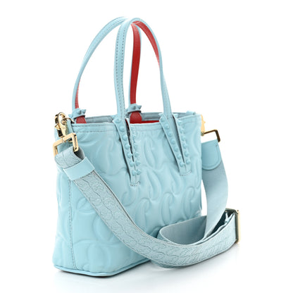 Christian Louboutin Nappa Embossed Mini East West Cabata Tote Mineral 3 of 11