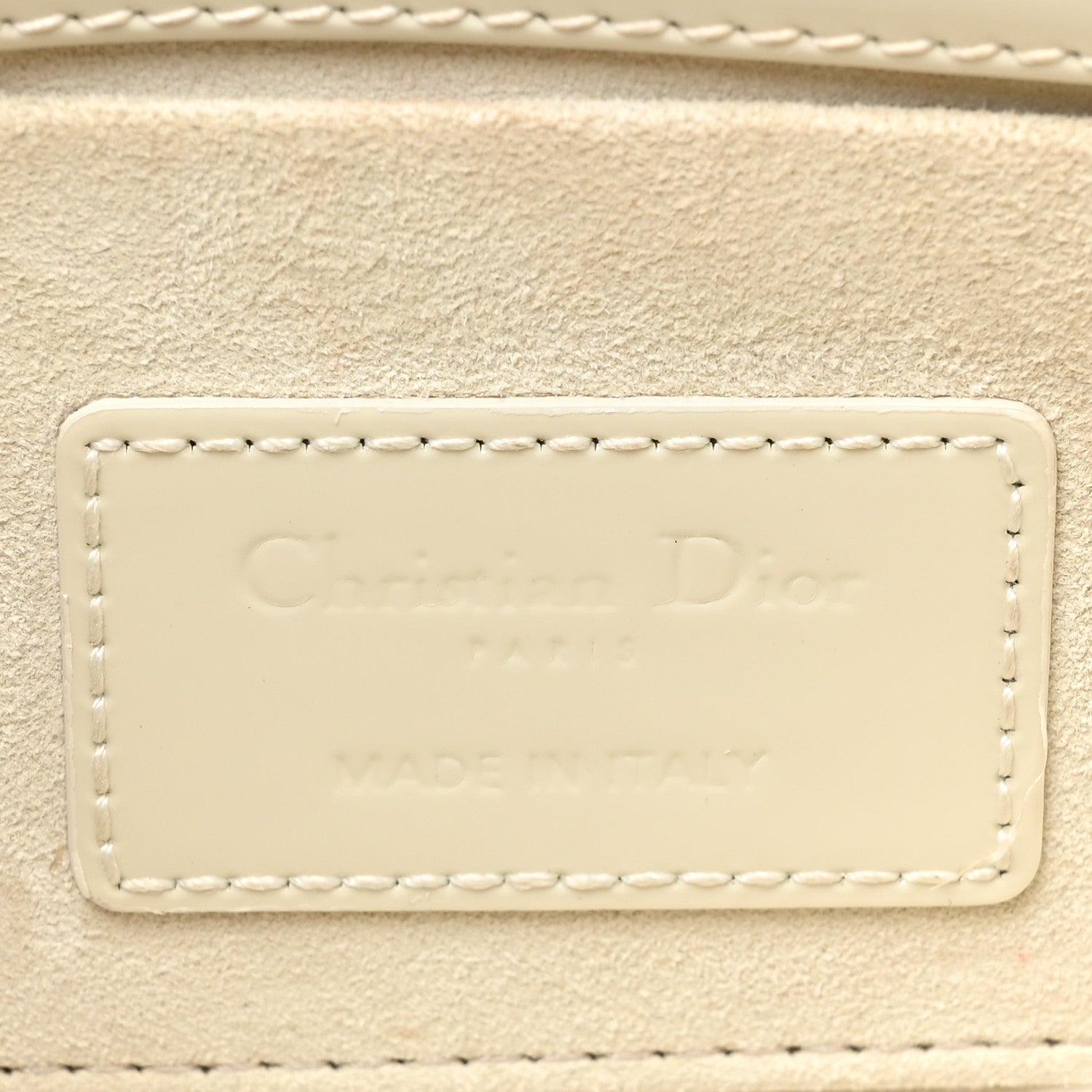 Christian Dior Patent Cannage Small Lady D-Joy White 6 of 11