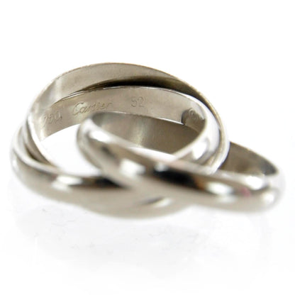 Cartier 18k White Gold Trinity Rolling Ring 52 6 5 of 5