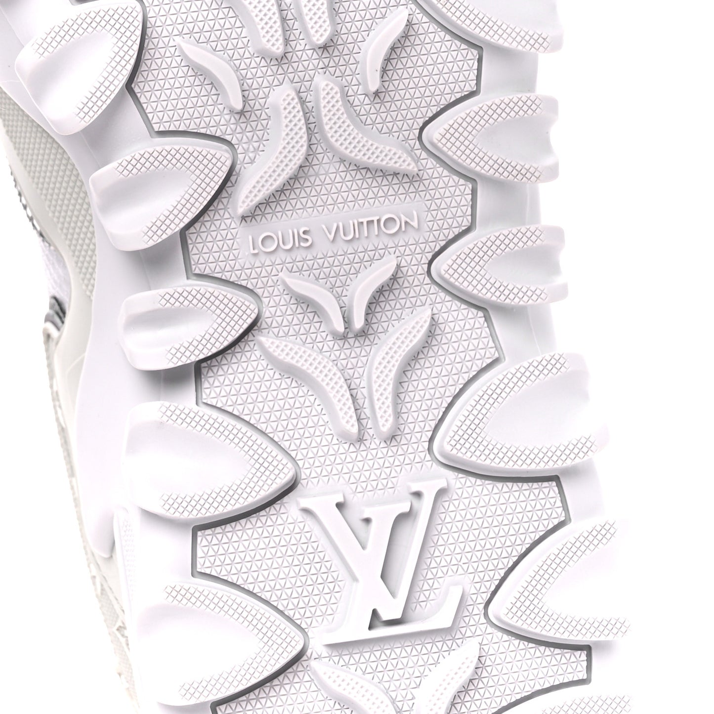 Technical Fabric LV Rush Sneakers 38.5 Silver