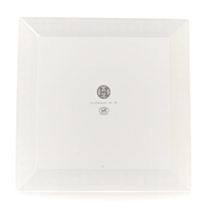 Hermes Porcelain Mosaique au 24 Square Plate Platinum 3 of 4