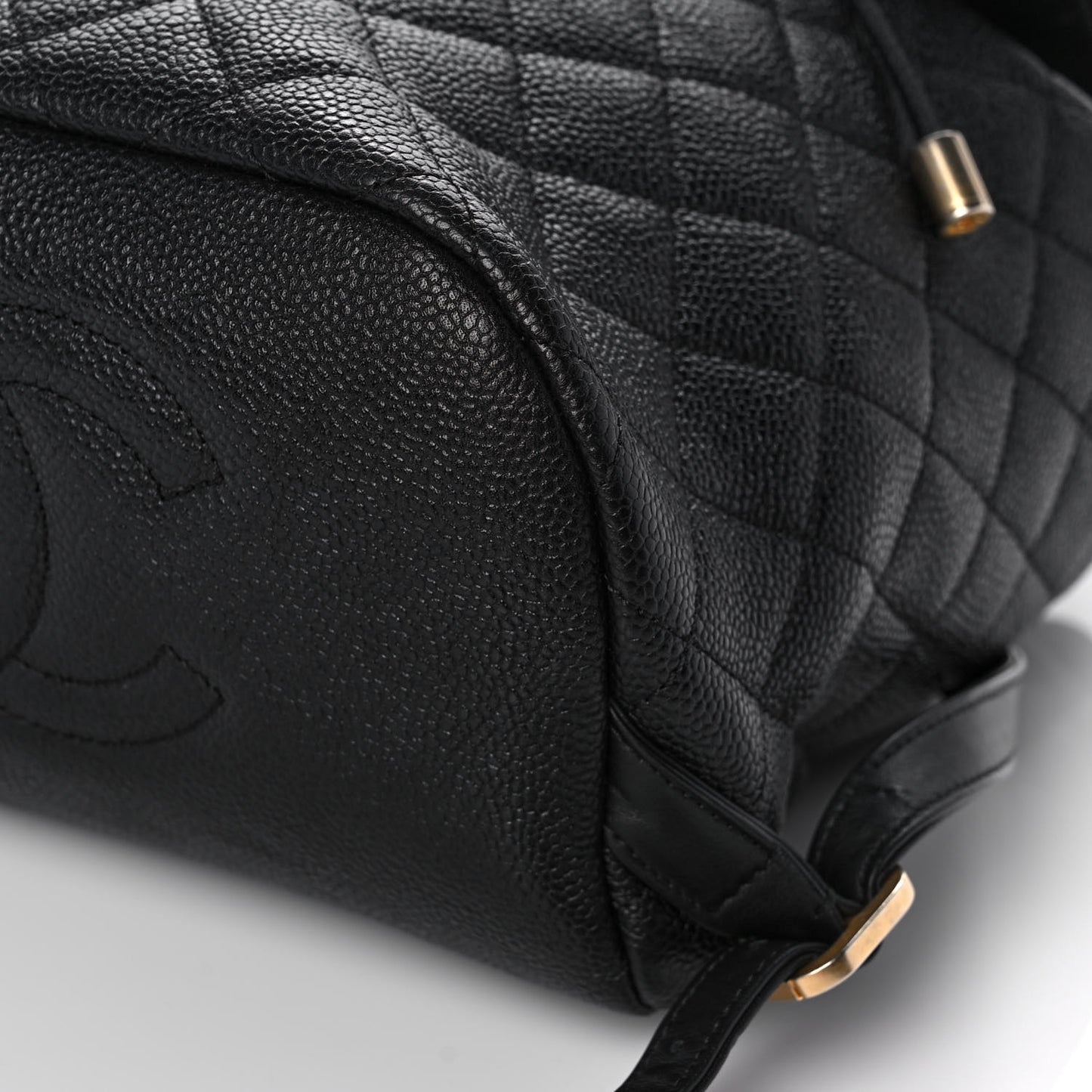 Caviar Quilted Filigree Backpack Black