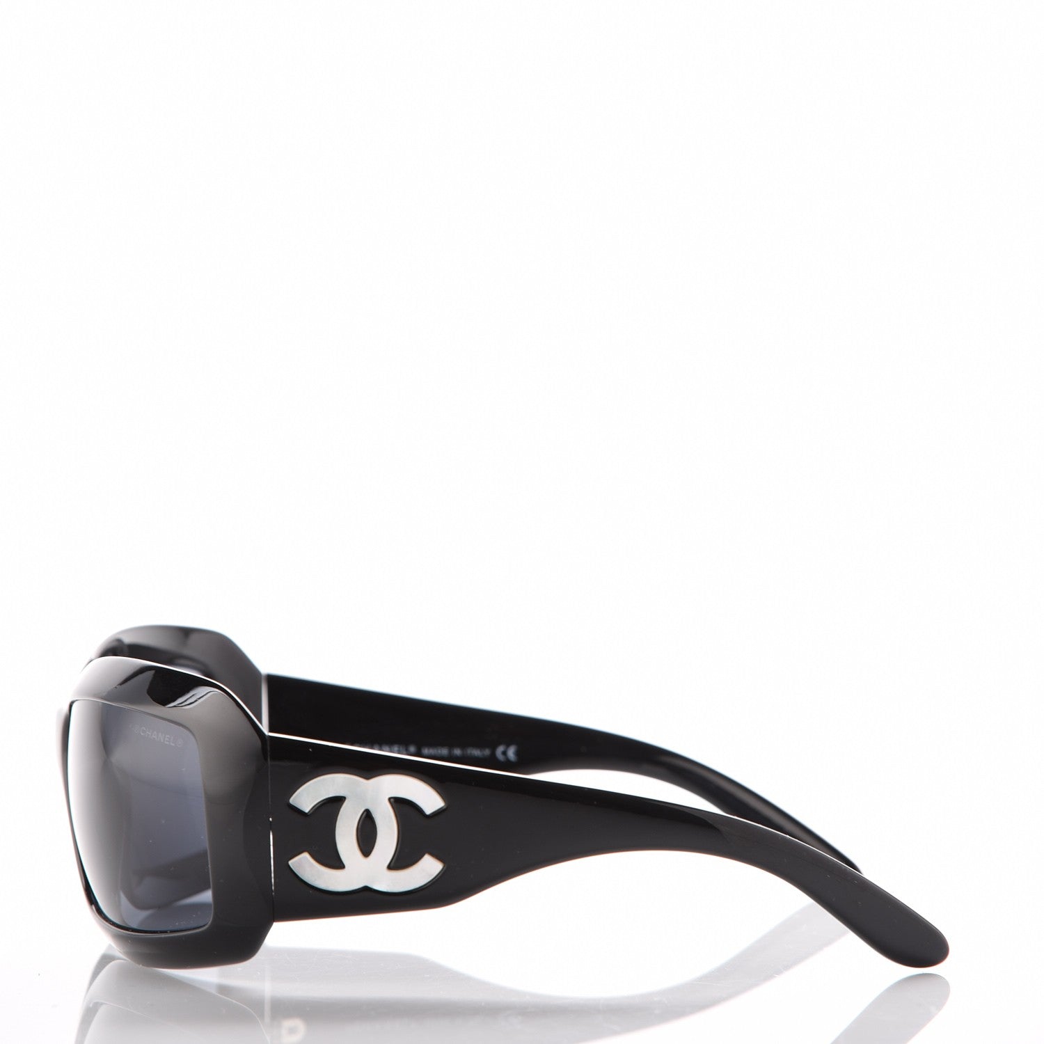 Chanel Mother of Pearl CC Sunglasses 5076-H Black 3 of 8