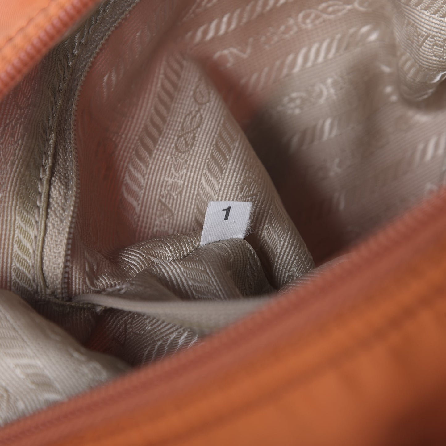 Tessuto Nylon Shoulder Bag Papaya
