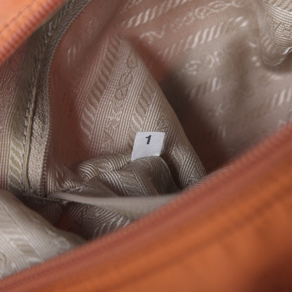 Prada Tessuto Nylon Shoulder Bag Papaya 9 of 9