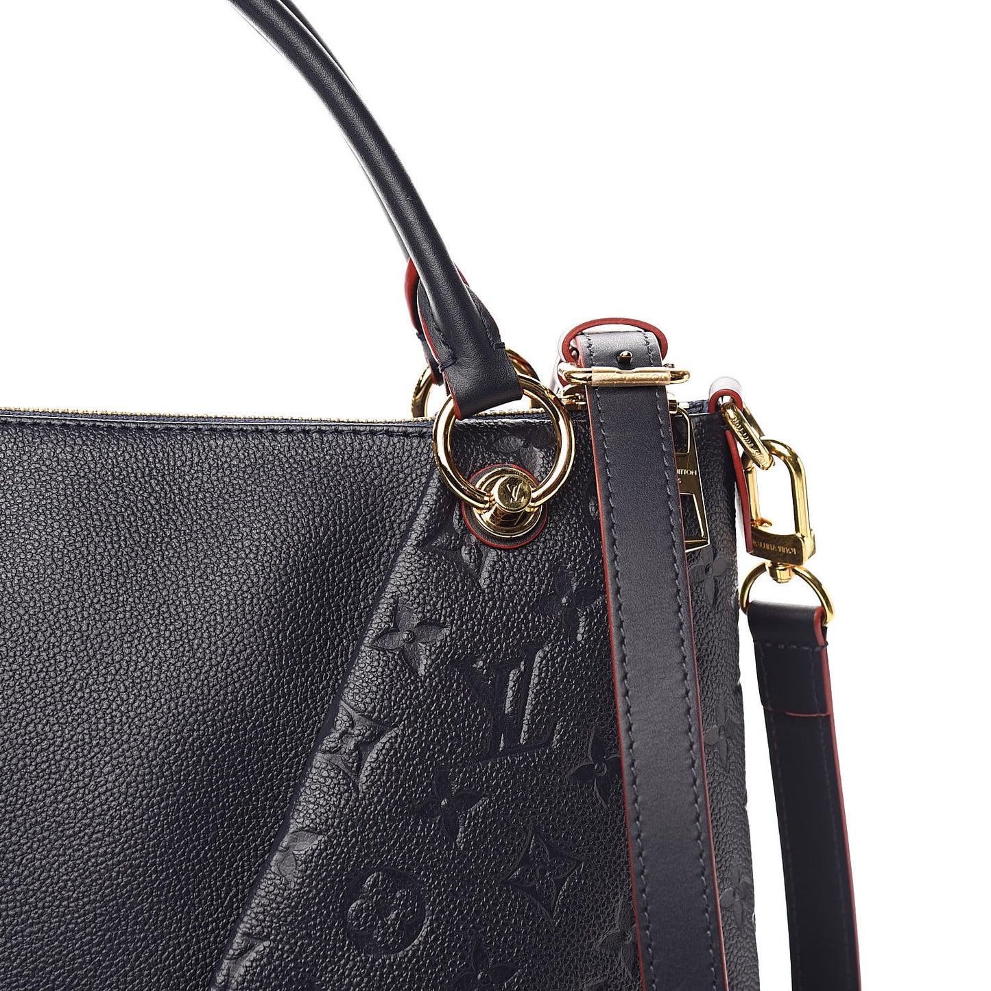 Empreinte V Tote MM Marine Rouge