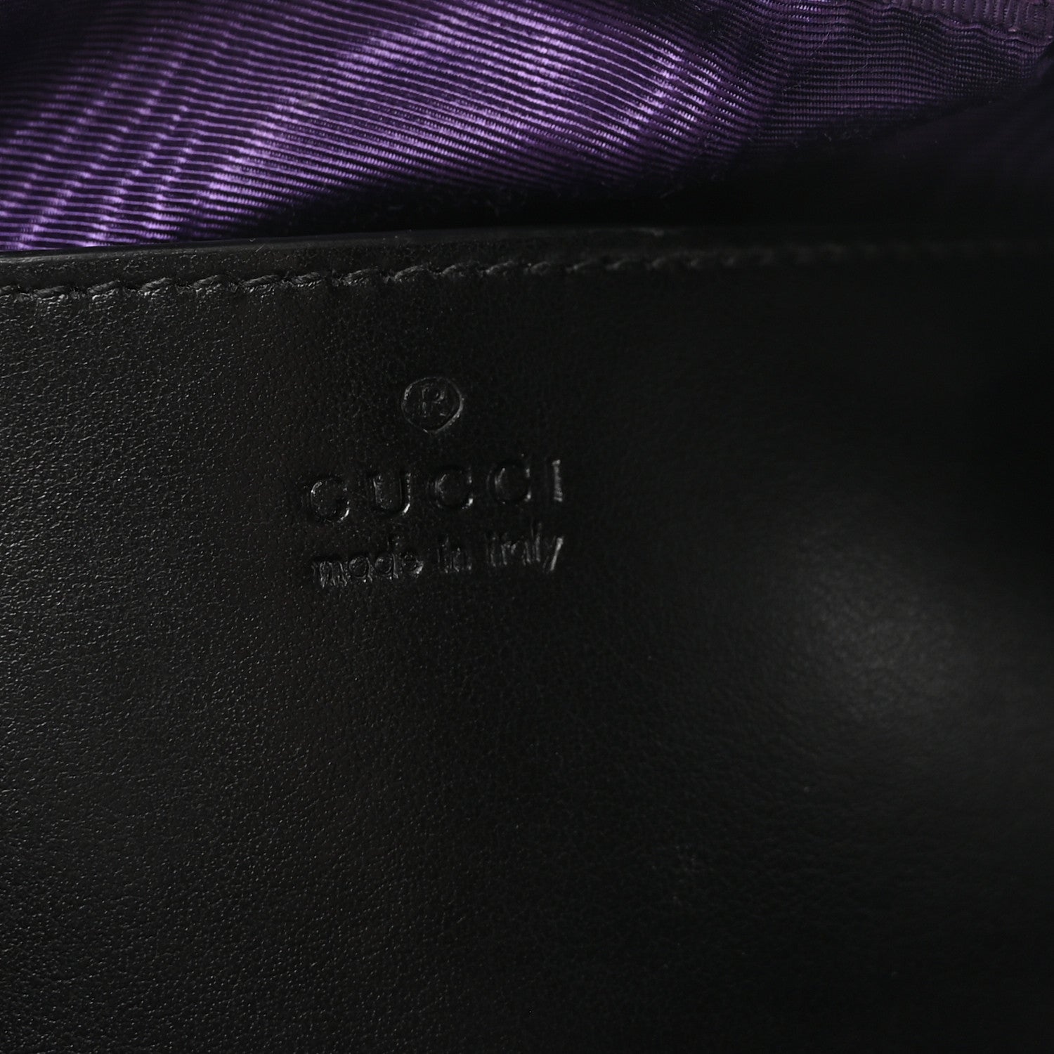 Gucci Nylon Calfskin Enamel GG Matelasse Shoulder Bag Black 6 of 9
