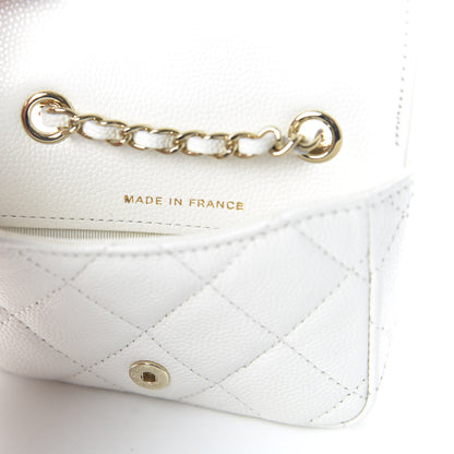 Chanel Caviar Quilted Belt Bag White 8 of 12