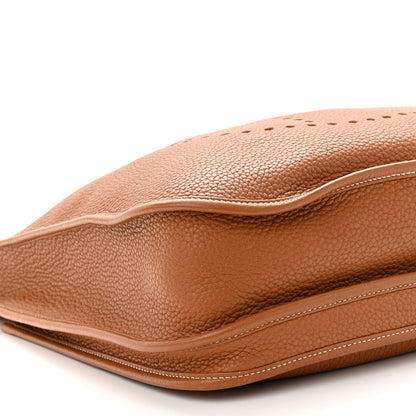 Hermes Taurillon Clemence Evelyne III GM Gold 10 of 12