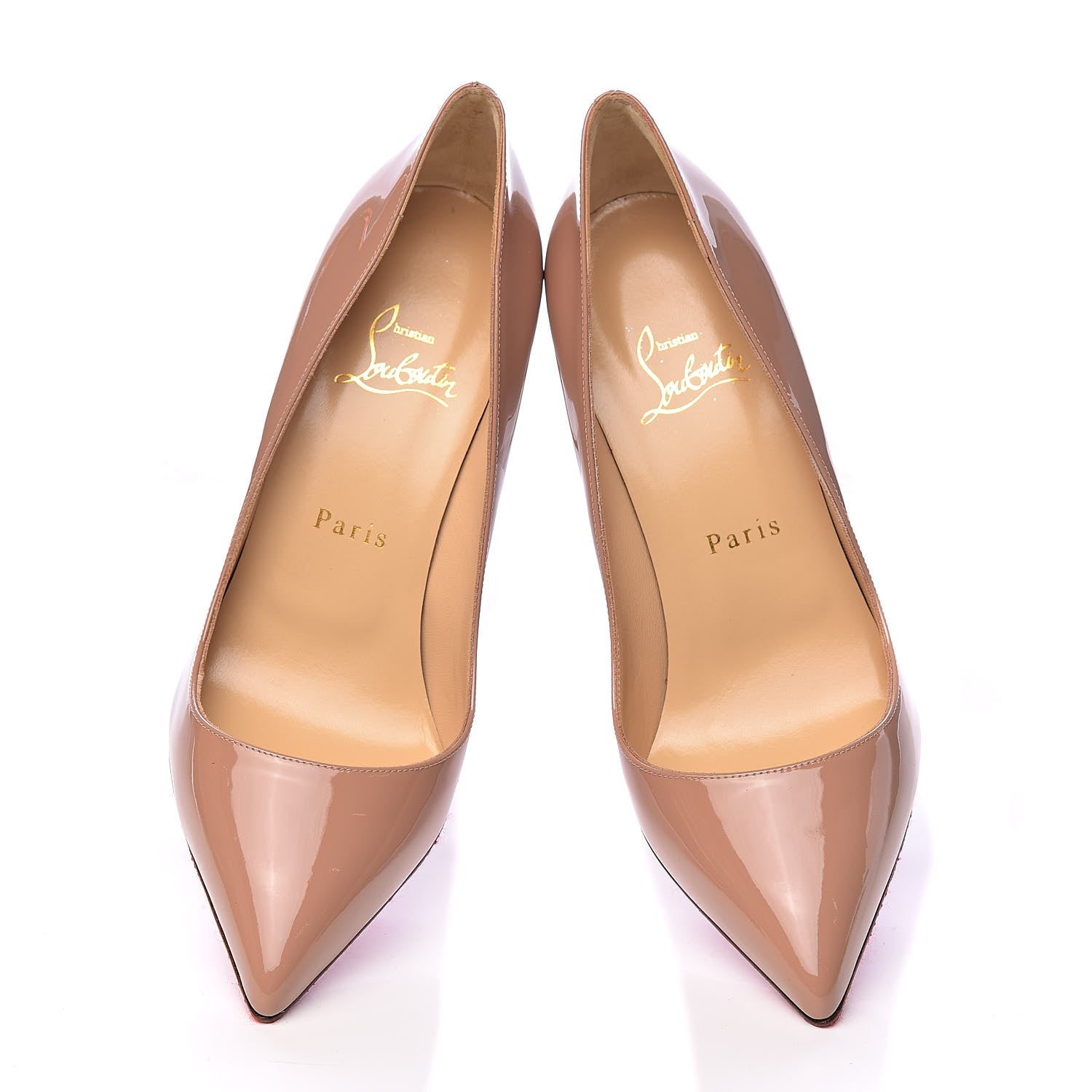 Christian Louboutin Patent Pigalle 85 Pumps 37 Nude 10 of 11
