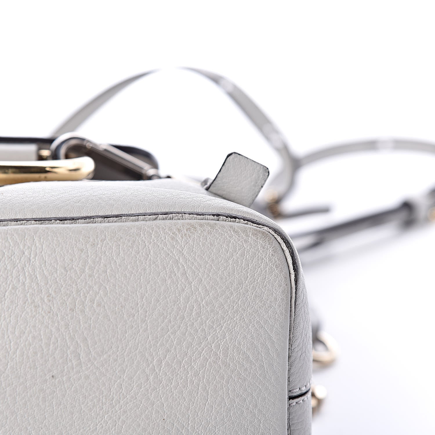 Chloe Suede Calfskin Mini Faye Backpack Airy Grey 9 of 14
