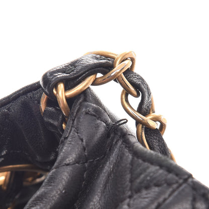 Chanel Lambskin Quilted Medium Cruise Charm Single Flap Black 9 of 18