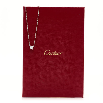 Cartier 18K White Gold Diamond .23ct C De Cartier Pendant Necklace 5 of 5