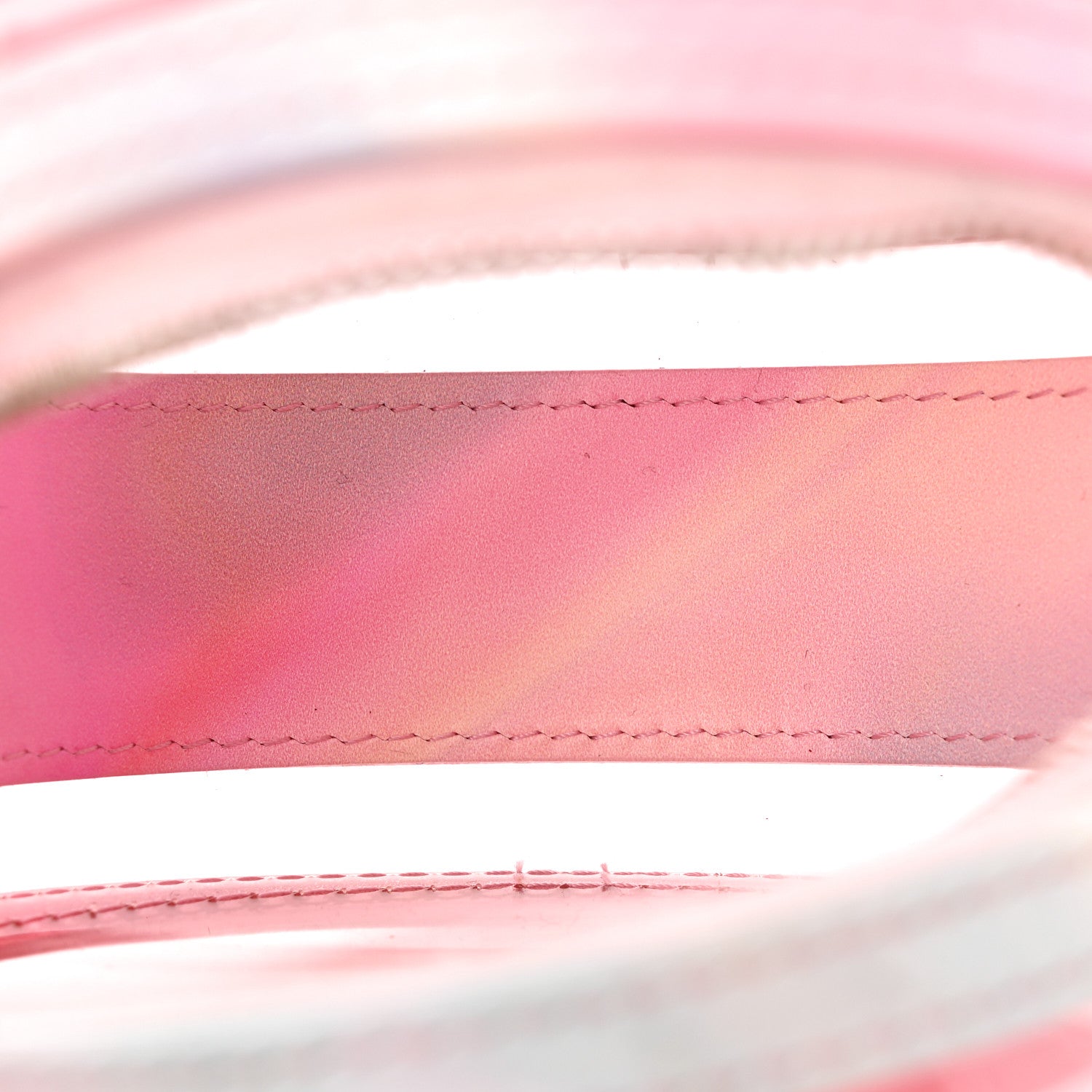 Chanel PVC Lambskin Filigree Round Clutch With Chain Pink 5 of 11