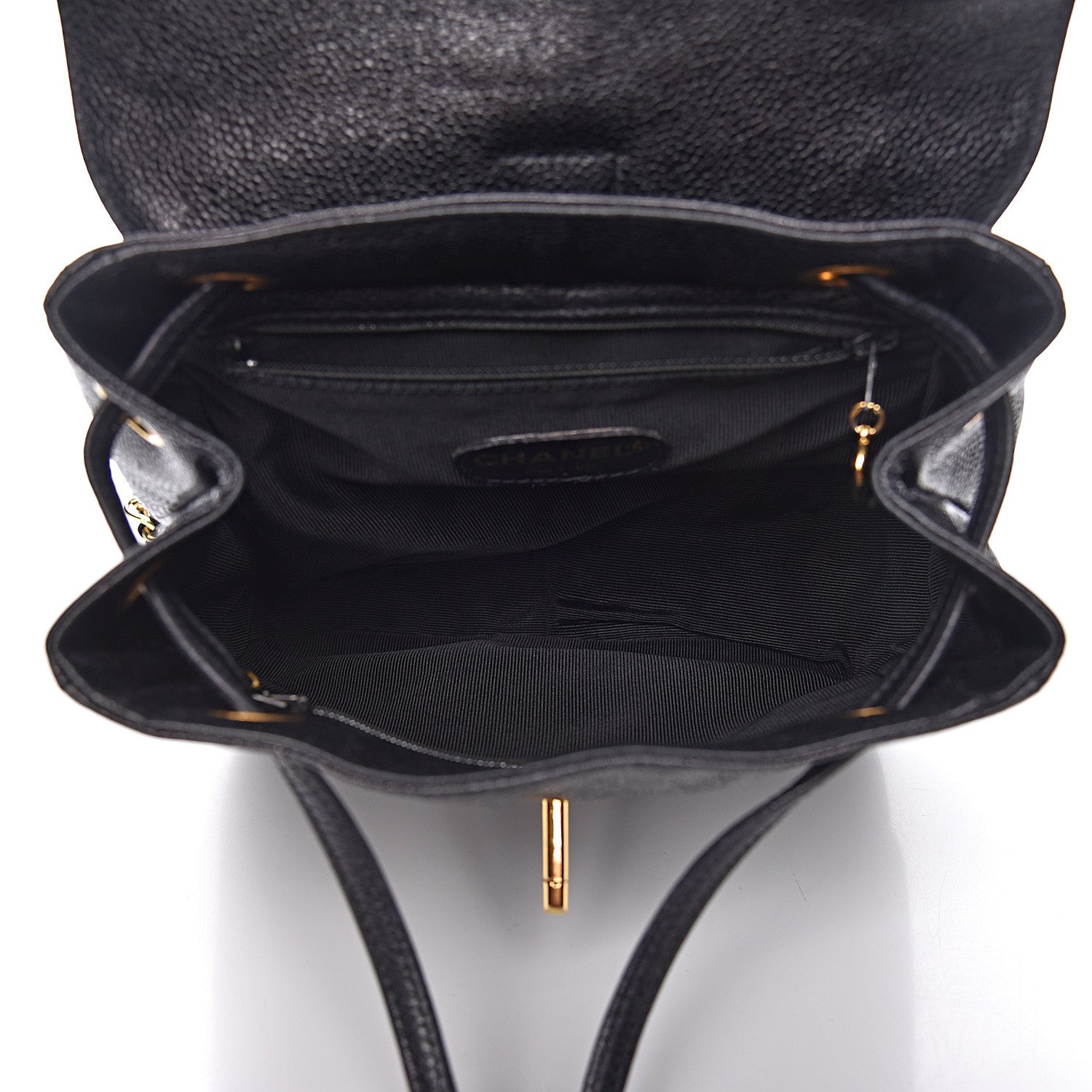 Chanel Caviar CC Backpack Black 5 of 12