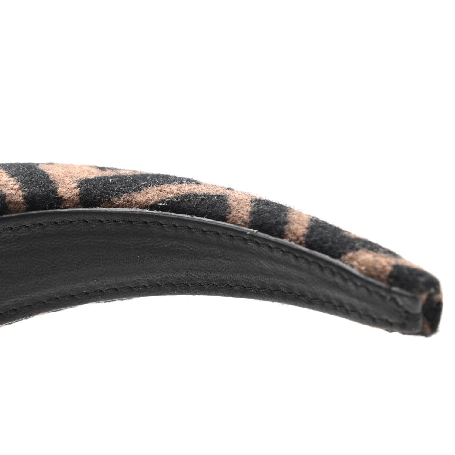 Fendi Wool Cashmere FF Logo Headband Tobacco 13 of 14