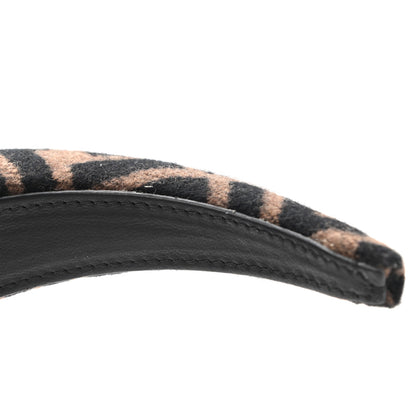 Fendi Wool Cashmere FF Logo Headband Tobacco 13 of 14