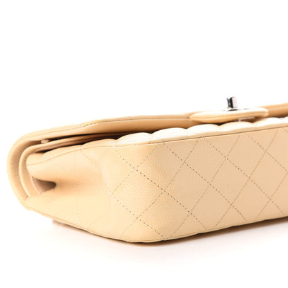 Chanel Caviar Quilted Medium Double Flap Beige 8 of 9