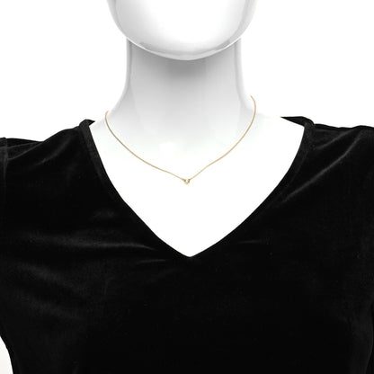 Tiffany 18K Rose Gold Diamond .07ct Elsa Peretti Diamonds by the Yard Pendant Necklace 2 of 7