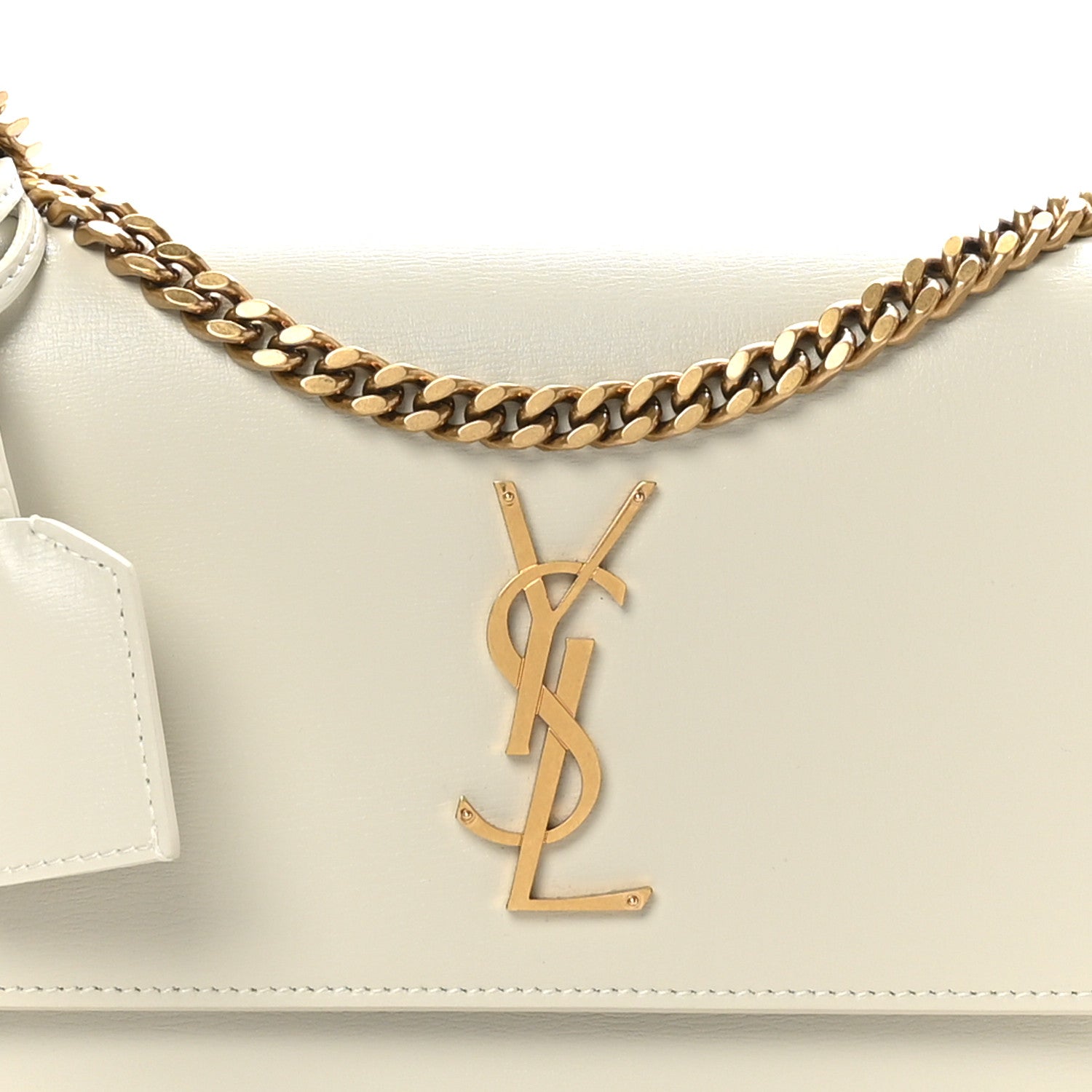 Saint Laurent Calfskin Medium Monogram Sunset Crema Soft 8 of 10
