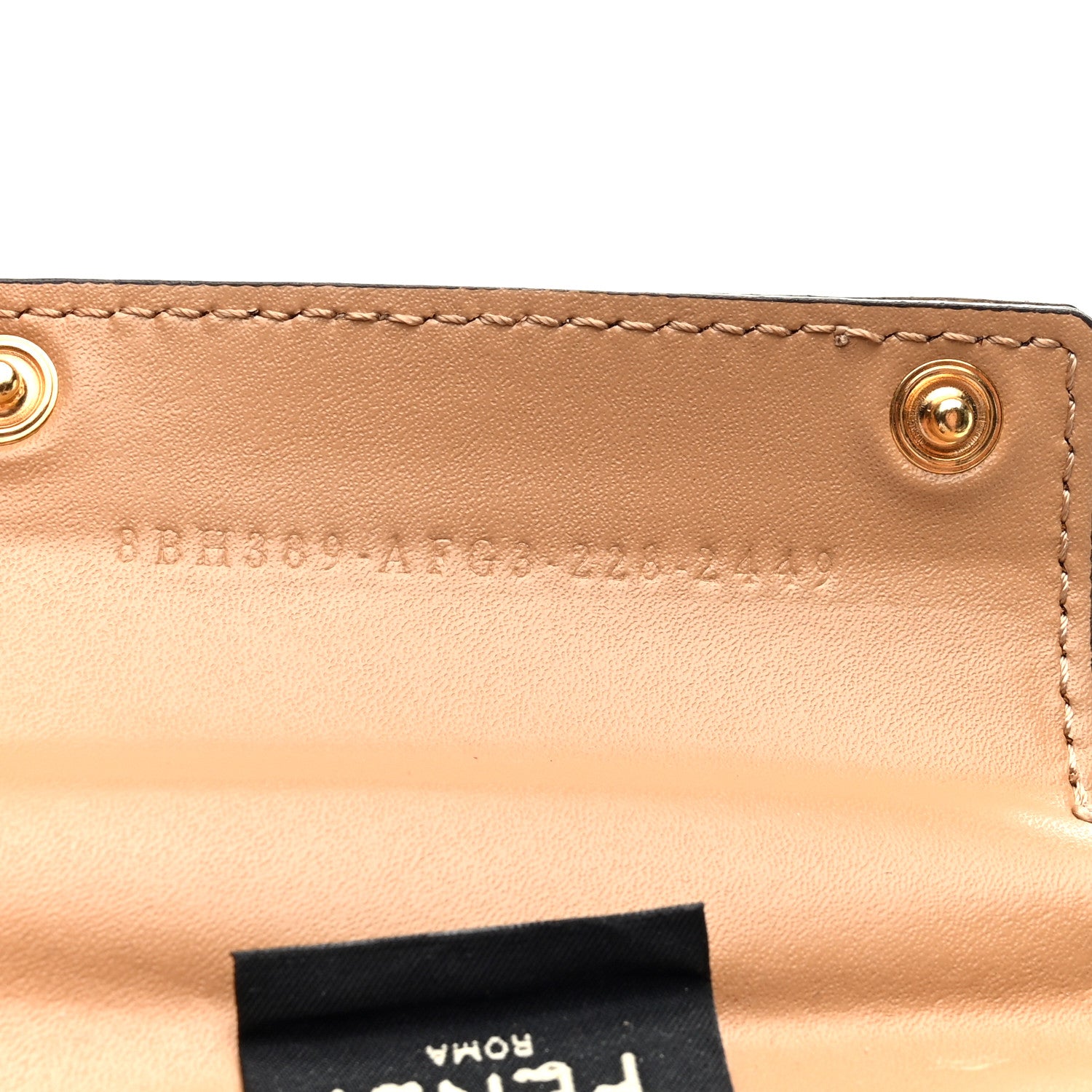 Fendi Recycled Plastic Vitello Liberty Matte Medium Fendi Basket White Ice Miele Scuro 7 of 10