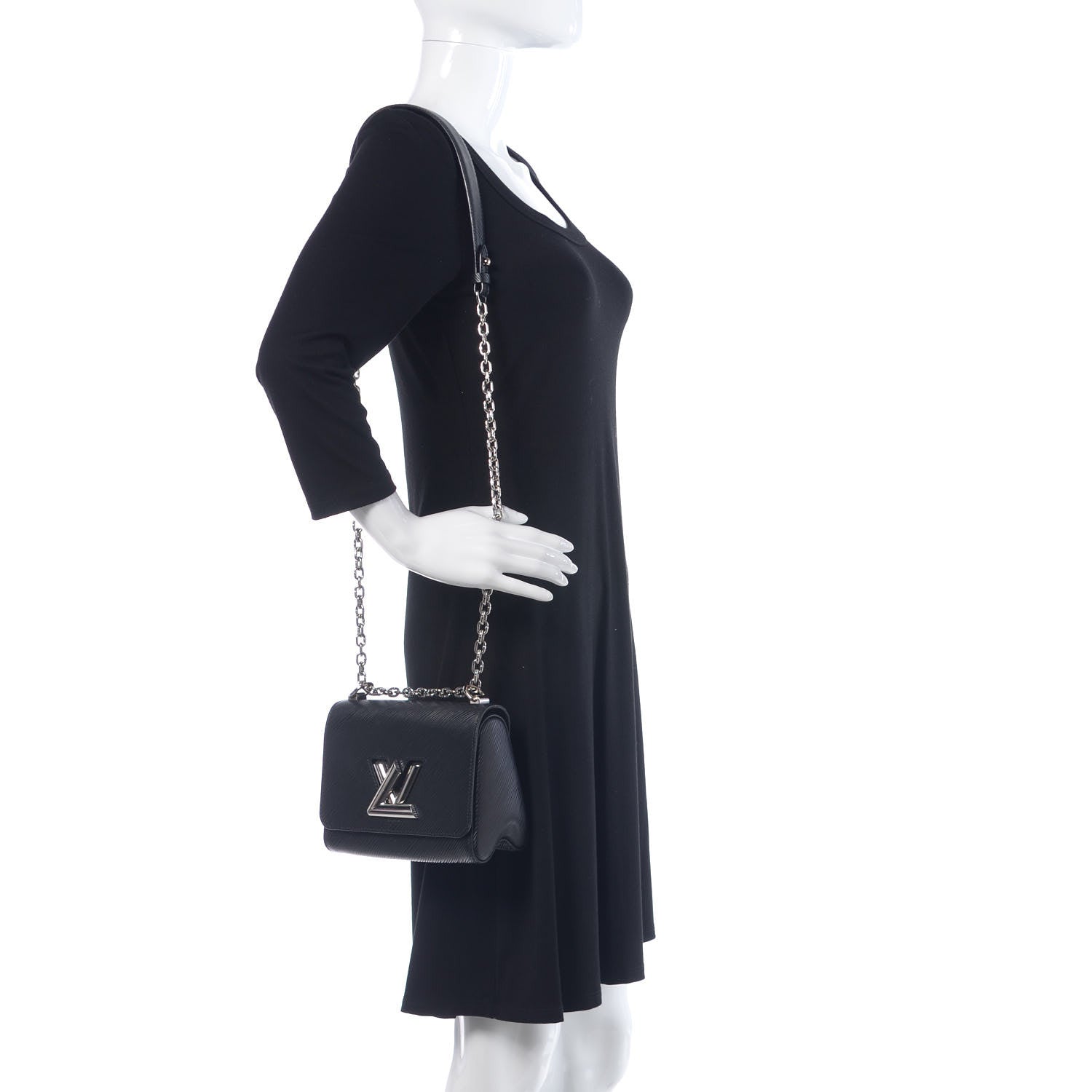 Louis Vuitton Epi Twist Shoulder Bag PM Black 2 of 7
